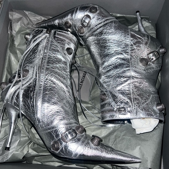 Worn Once, box w/ dustbags, Balenciaga Le Cagole High Heel Booties, SIZE IT 41 - Picture 2 of 6